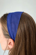 Cordeluta in fata Tulle, culoare Albastru Regal 56, pe cap