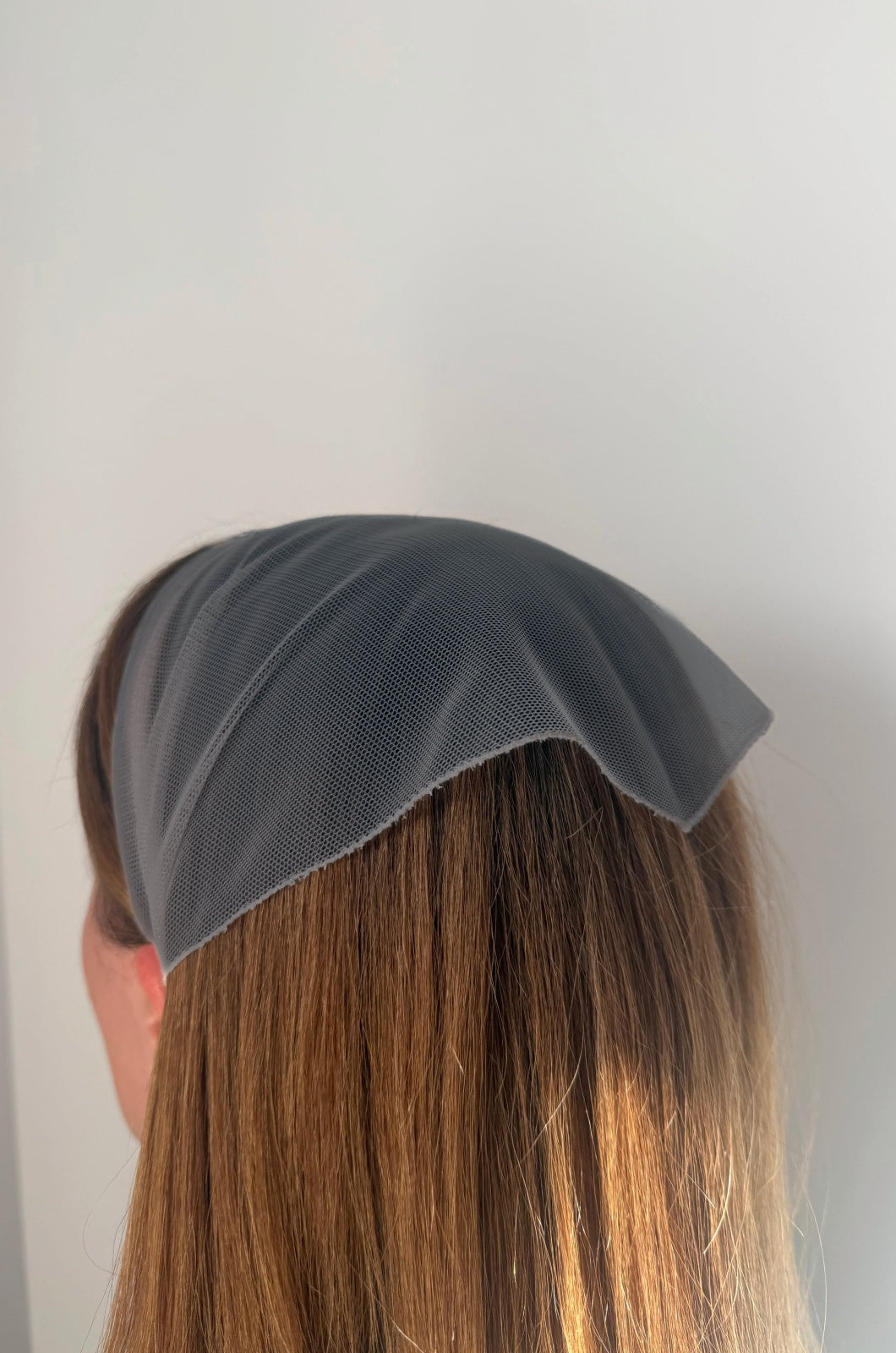 Batic Tulle fara Cordeluta, culoare Gri 61, pe cap