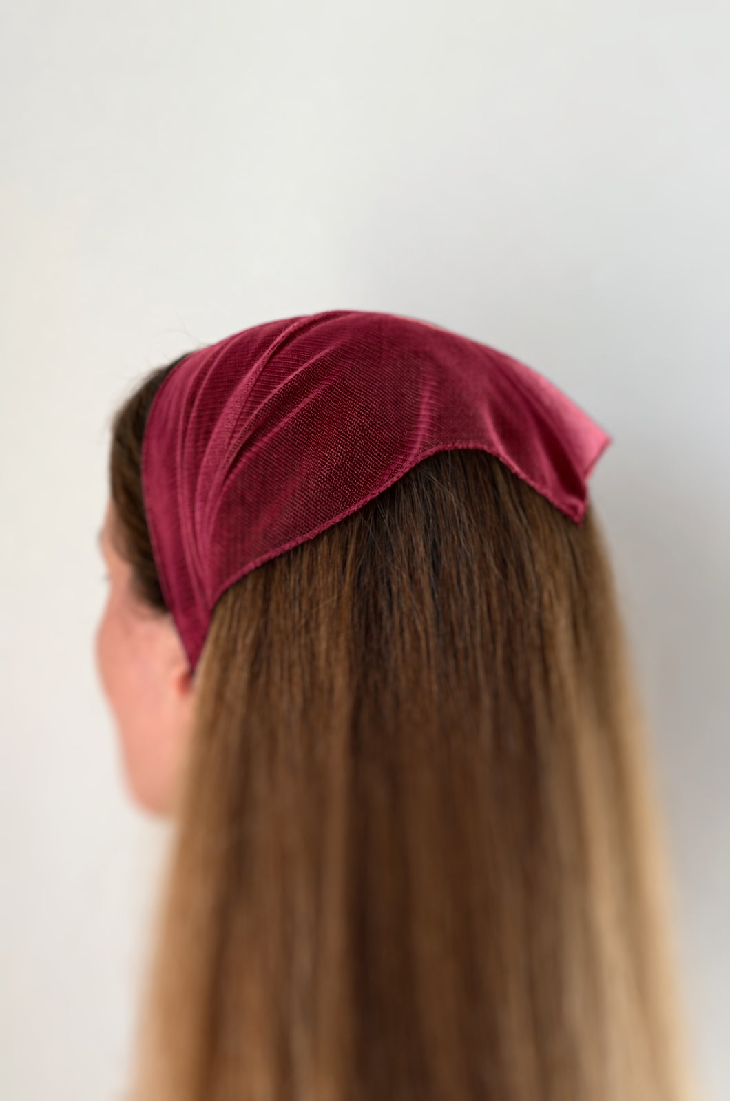 Batic Tulle fara Cordeluta, culoare Visiniu 68, pe cap
